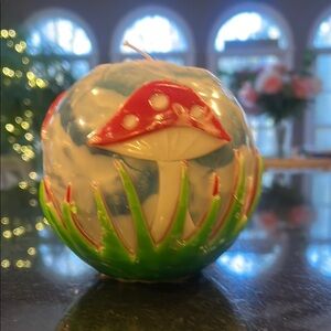 Beautifully Handcrafted Mushroom Candle